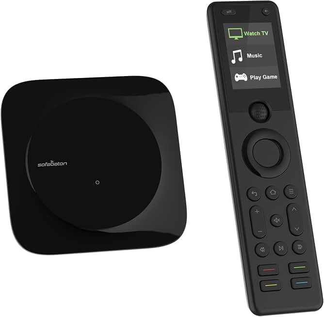 SofaBaton X1S Smart Remote Control with Hub,All-in-One Customizable Activities, Improved Scroll,Customizable Keys, One-Touch Macros Button, Compatible IR/Bluetooth/WiFi Device