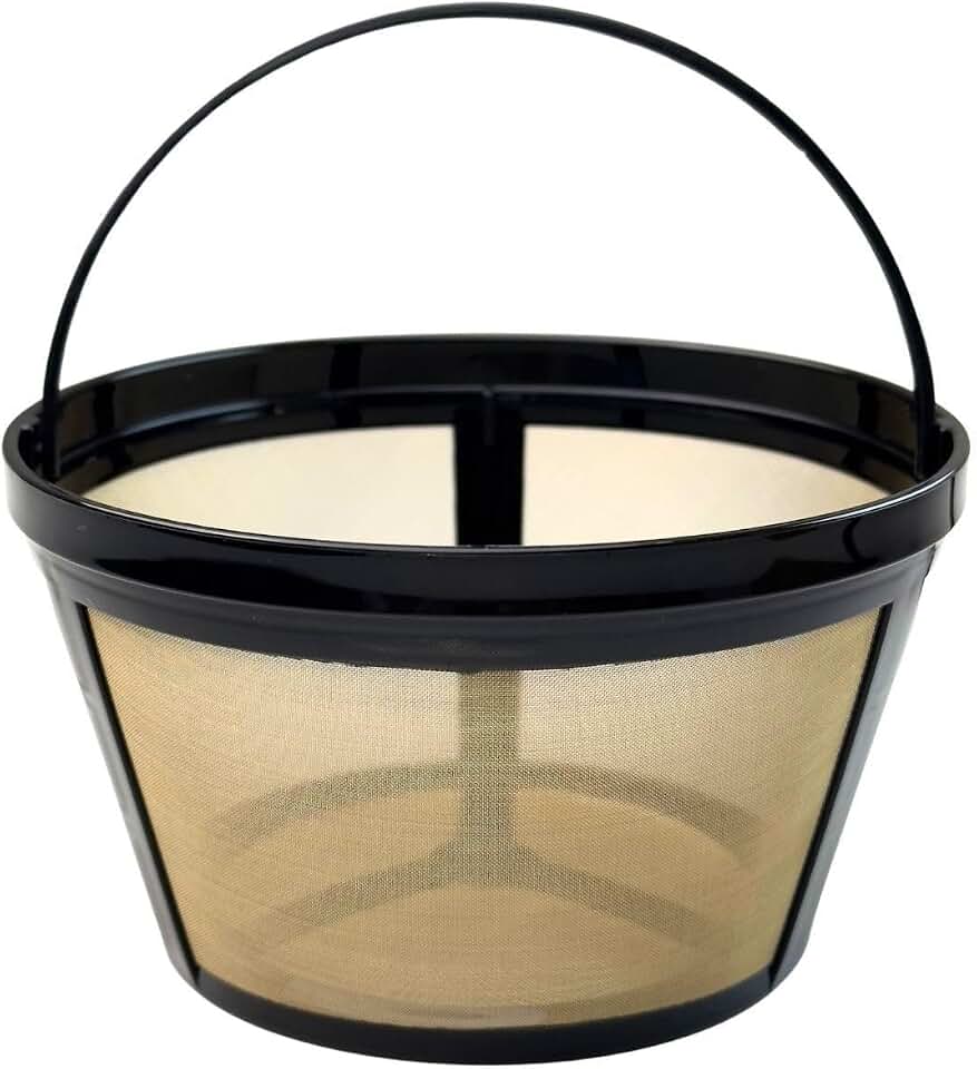 8-12 Cup Reusable Coffee Filter for Mr. Coffee Black+Decker | 304 Stainless Mesh Filter Fits Mr. Coffee, Black+Decker 8-12 Cup Makers, BPA Free, Dishwasher, Reusable Filters, 1 Pack