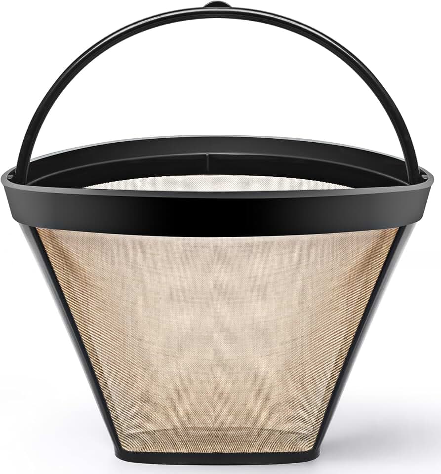 Reusable #4 Cone Coffee Filter Basket for Cuisinart Coffee Makers Cuisinart Coffee Accessories - 1 Pack Permanent Replacement for Cuisinart Coffee Brewers