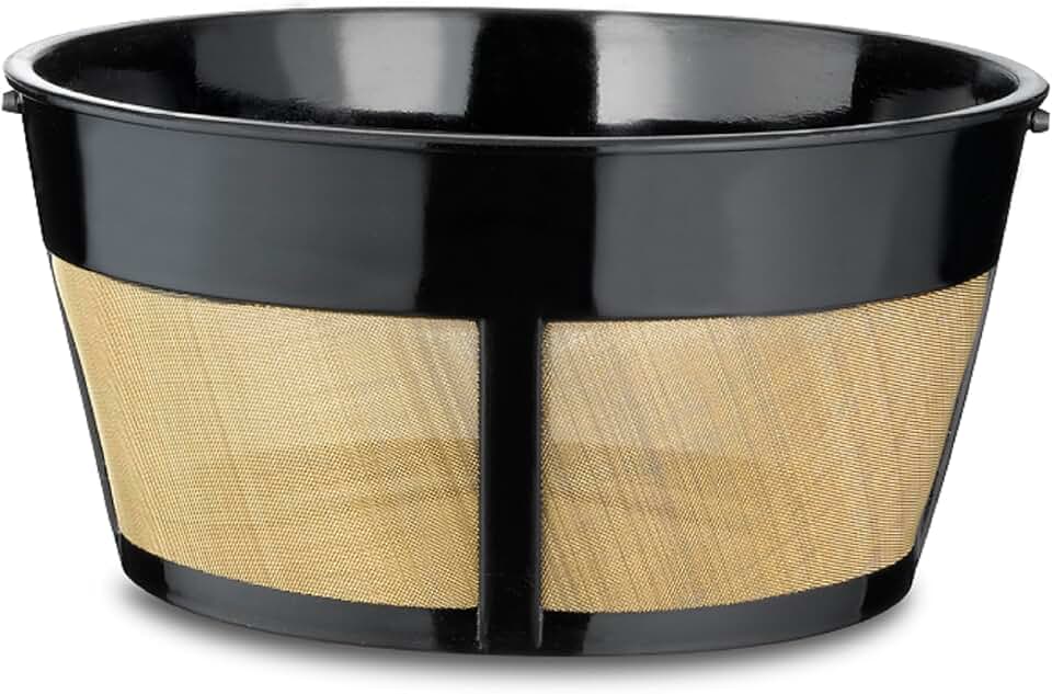 Café Brew 12 Cup Reusable Coffee Filter for Hamilton Beach Coffee Makers | Reusable 12 cup basket coffee filter for many Hamilton Beach coffee makers with richer flavor and less waste