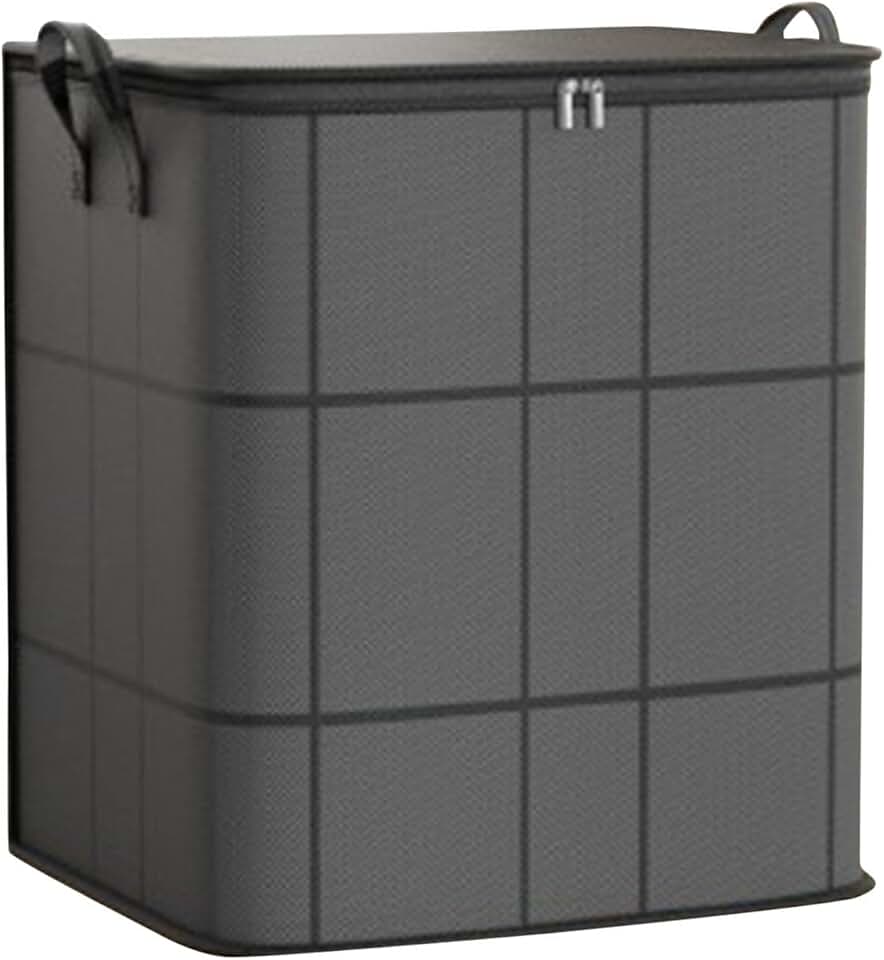 1PCS Portable Moving Storage Bags - Large Capacity Zippered Fabric Organizer for Bedding &amp; Clothes - Foldable Heavy Duty Blanket Spacious Moving Storage Bins for Quilts, Comforters XXL (210L)