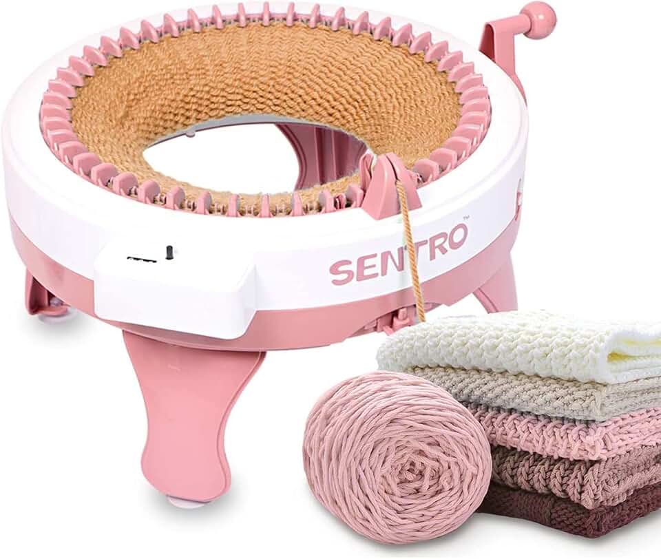 SENTRO Knitting Machine 48 Needles with Row Counter, Crochet Knitting Loom Machine for Beginners