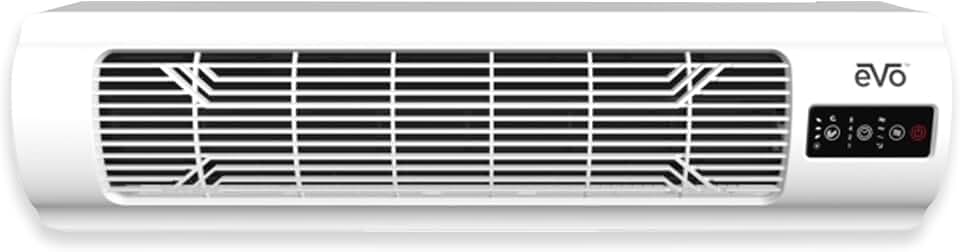 EVO Window Fan Air Circulator with Remote Control (Fits Up To 40" Windows) – Multi-Directional Airflow, Adjustable Fan Speed, and Low Profile