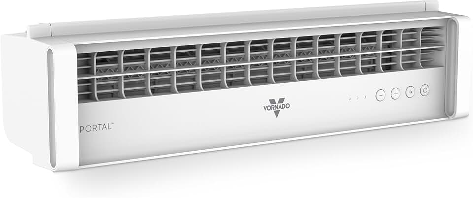 Vornado PORTAL® Window Fan, White, 3 Speeds, Reversible Exhaust Mode | Weather Resistant, Window Fan For Kitchen, Bedroom, Home, Low Profile