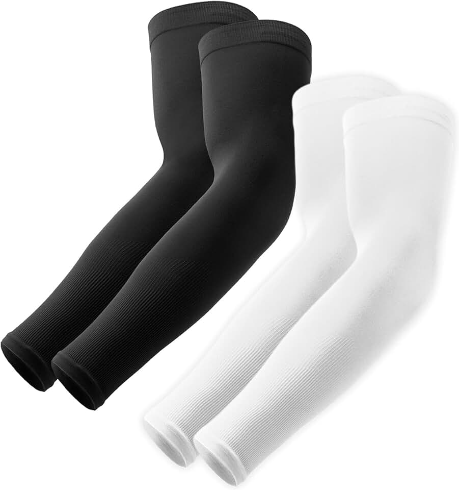OutdoorEssentials UV Sun Sleeves for Men &amp; Women, Cooling Arm Sleeves UPF 50+ | Golf, Tattoo Cover Up, Sun Protection
