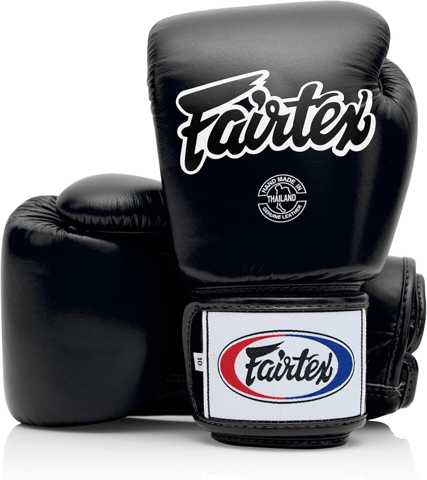 Fairtex BGV1 Muay Thai Boxing Training Sparring Gloves for Men, Women, Kids| Premium Quality, Light Weight &amp; Shock Absorbent Boxing Gloves | Handcrafted in Thailand using premium cowhide leather. Tight-fit contoured hand compartment ensures a secure and snug fit.