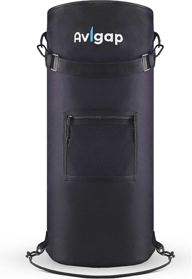 Avigap Boat Trash Can, 100% Odor &amp; Leak-Free, Fits 10–13 Gal Bags, Reusable | Easy to Install &amp; Clean, Portable, Fishing, Sandbar, Kayak, Pontoon Boat Accessories