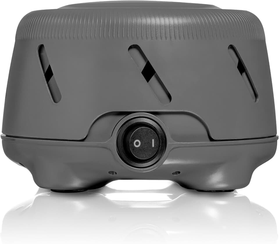 Yogasleep Dohm Uno White Noise Sound Machine, Real Fan Inside for Non-Looping White Noise, Sleep Aid, Office Privacy &amp; Meditation for Adults &amp; Baby, Registry Gift (Charcoal)