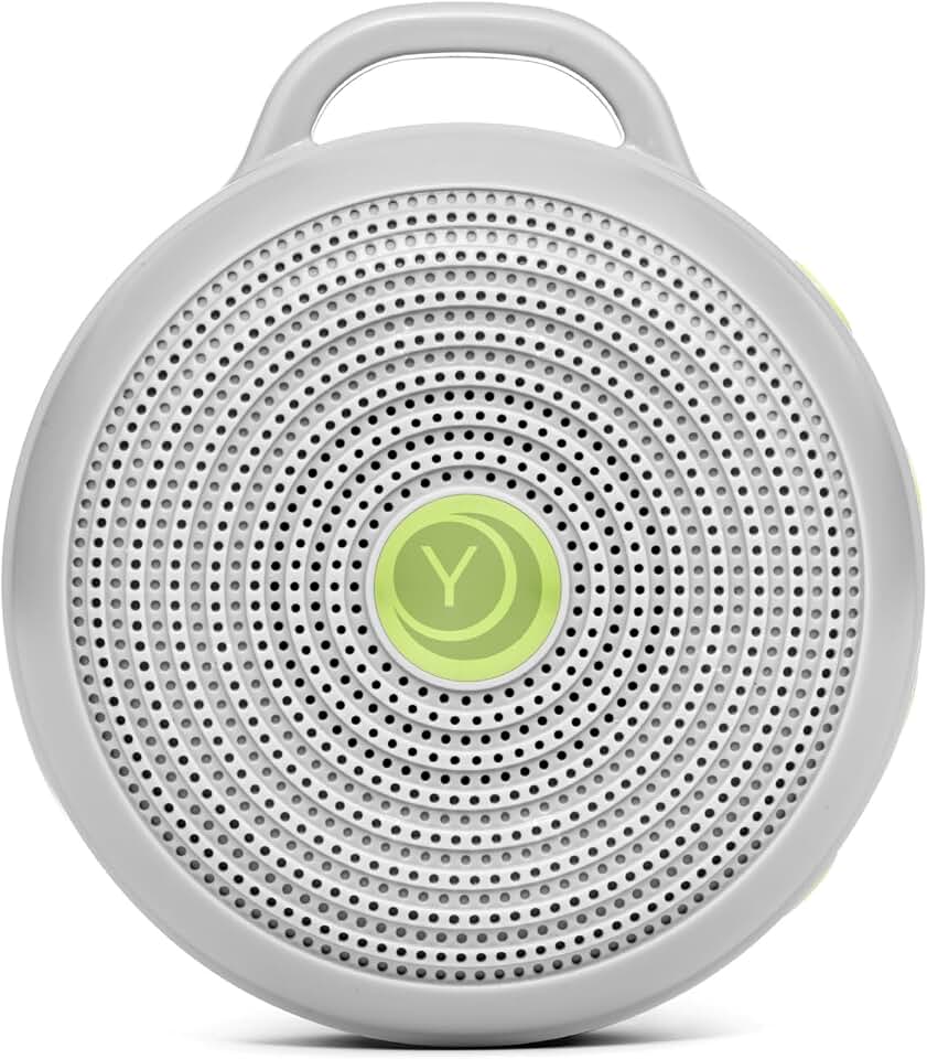 Yogasleep Hushh Portable White Noise Sound Machine for Baby, 3 Soothing Natural Sounds with Volume Control, Compact Size, Noise Canceling for Sleep Aid, Office Privacy, &amp; Meditation, Registry Gift