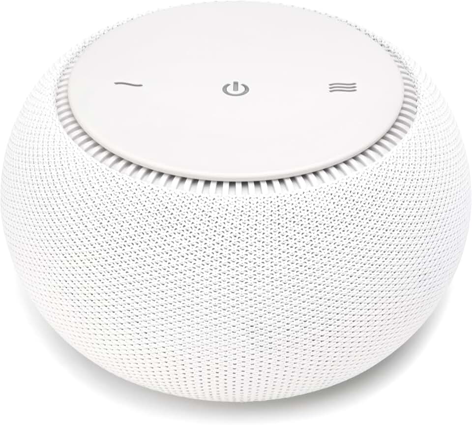 SNOOZ Pro Smart White Noise Sound Machine, Real Fan Inside for Sleeping | Natural Fan Sound, App Scheduler, Travel Case, 10 Volume Levels, Volume Memory, Masks Snoring, Office, Apartments &amp; Neighbors