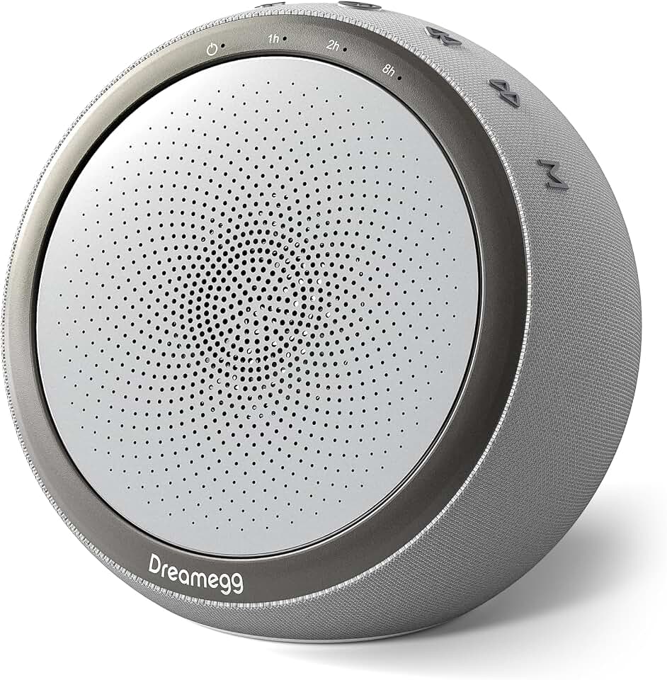 Dreamegg White Noise Machine for Adults - 10W Powerful Sound Machine with 29 Soothing Sounds, Noise Masking for Snoring, Traffic &amp; Office Privacy, Ideal for Home, Travel &amp; Deep Sleep Global Recycled Standard