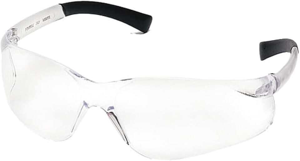 Pyramex Ztek(R), Safety Glasses, Anti-Fog &amp; Anti-Scratch, Clear Lens, Clear Frame, Frameless Pack of 12 Pack of 12