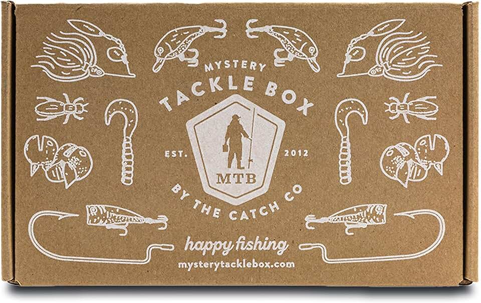 Catch Co Mystery Tackle Box Freshwater Bass Fishing Kit | Largemouth and Smallmouth Bass, Fishing Gift, Fishing Gifts for Men, Lures, Baits, Jigs