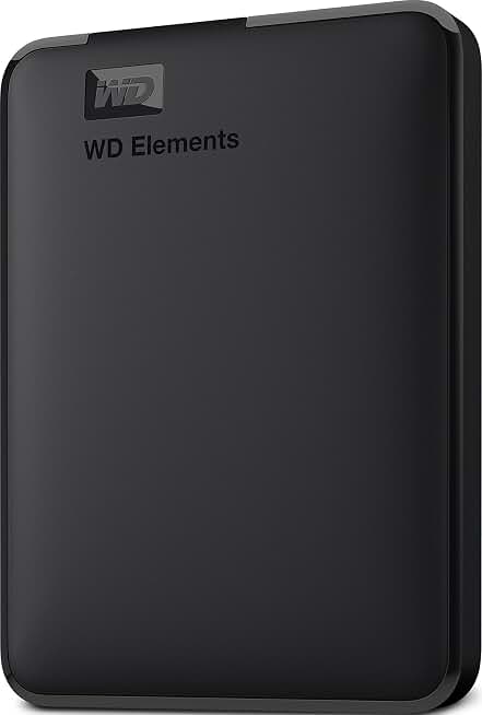 WD 6TB Elements Portable External Hard Drive for Windows, USB 3.2 Gen 1/USB 3.0 for PC &amp; Mac, Plug and Play Ready - WDBHJS0060BBK-WESN