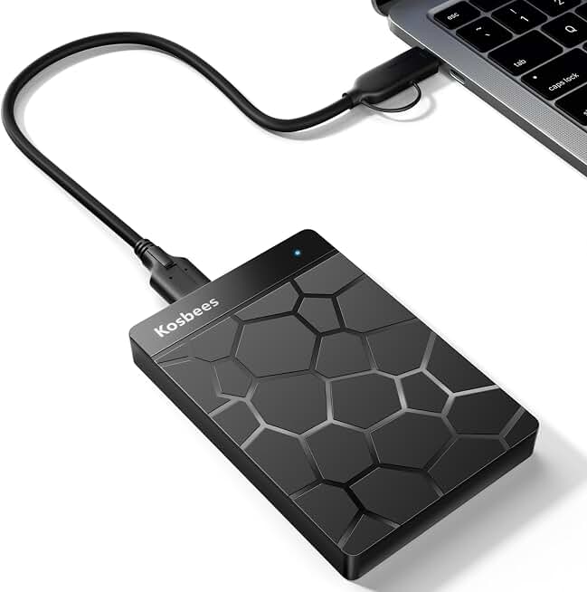 500 GB External Hard Drives,Portable Hard Drive for Windows,Ultra Slim External HDD Store Compatible with PC, MAC,Laptop,PS4, Xbox one, Xbox 360;Plug and Play Ready