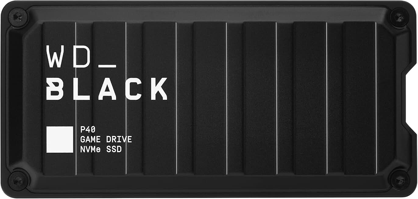 Western Digital 1TB P40 Game Drive SSD - Up to 2,000MB/s, RGB Lighting, Portable External Solid State Drive , Compatible with Playstation, Xbox, PC, &amp; Mac - WDBAWY0010BBK-WESN