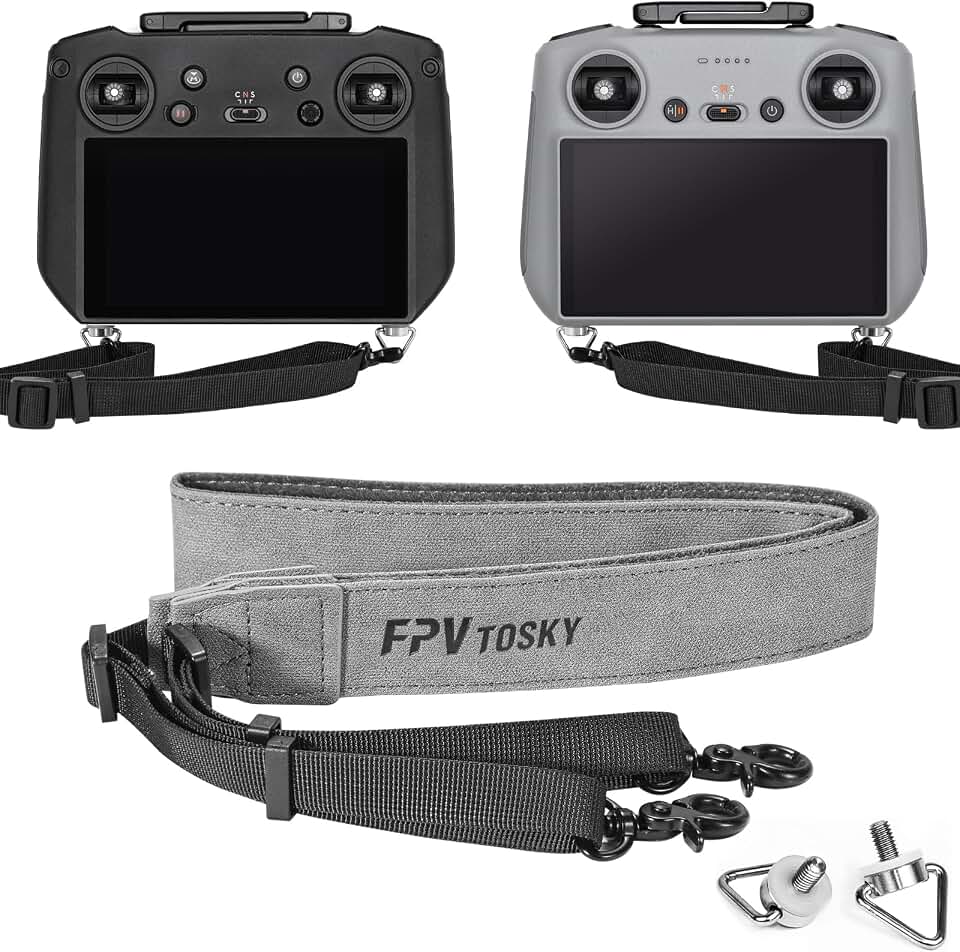 FPVtosky Lanyard for DJI RC 2 &amp; RC &amp; RC Pro 2, RC Neck Strap, Soft Leather Compatible with DJI Remote Controller Accessories