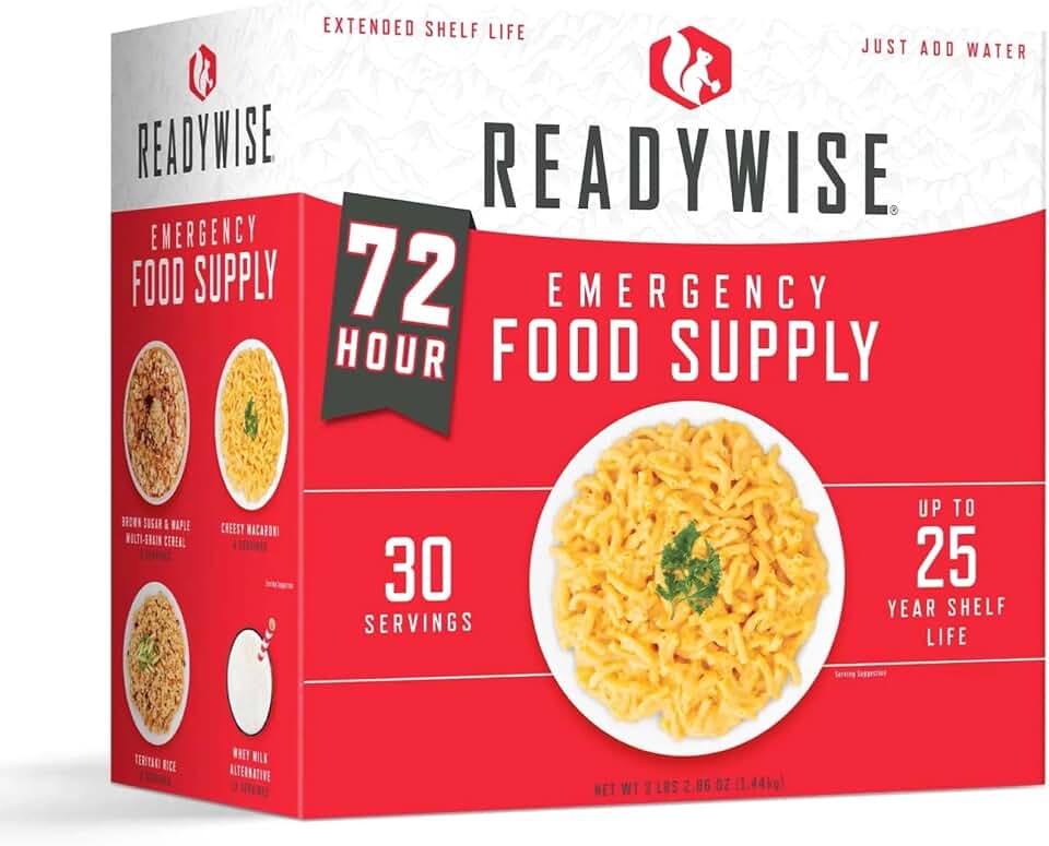 READYWISE Emergency Food Supply Meals 72 Hour Survival Kit, 30 Servings