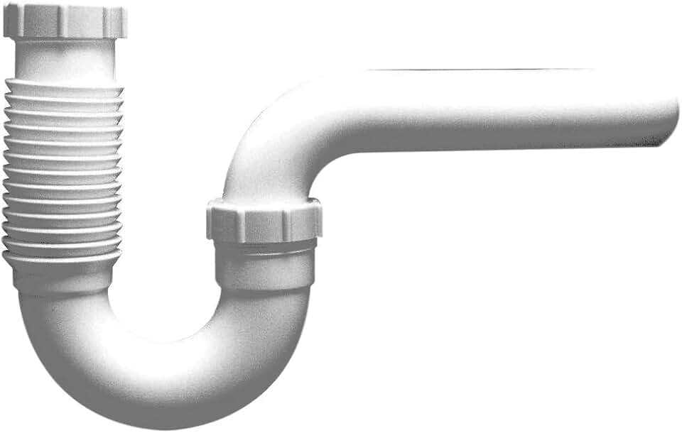 PF WaterWorks FlexTRAP Expandable and Flexible P-Trap - Universal (1-1/2-Inch or 1-1/4-Inch by 1-1/2-Inch); PF0704