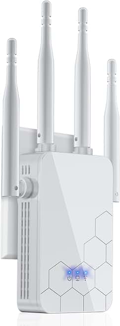 2026 WiFi Extender Internet Booster, 10000 Sq.ft Long Range Repeater Wireless Routers Amplifier, Mesh Wi-Fi 80% Faster | Broader Than Ever, Support More Network Devices at Home, 1-Tap Setup