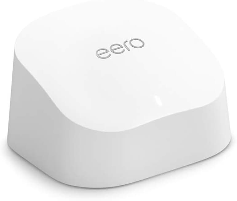 Amazon eero 6 mesh wifi add-on extender - Add up to 1,500 sq. ft. of Wi-Fi 6 coverage. Required eero mesh wifi system not included