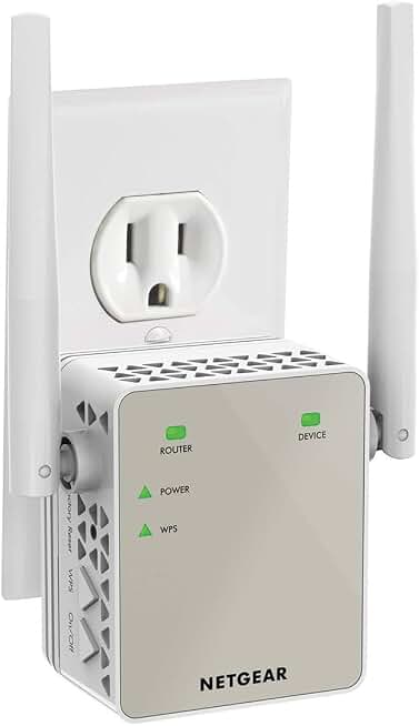 NETGEAR WiFi Range Extender (EX6120) - Add up to 1,500 sq. ft., 25 Devices - AC1200 Dual Band Wireless Signal Extender (Up to 1.2 Gbps Speed), Compact Wall Plug Design – Free Expert Help