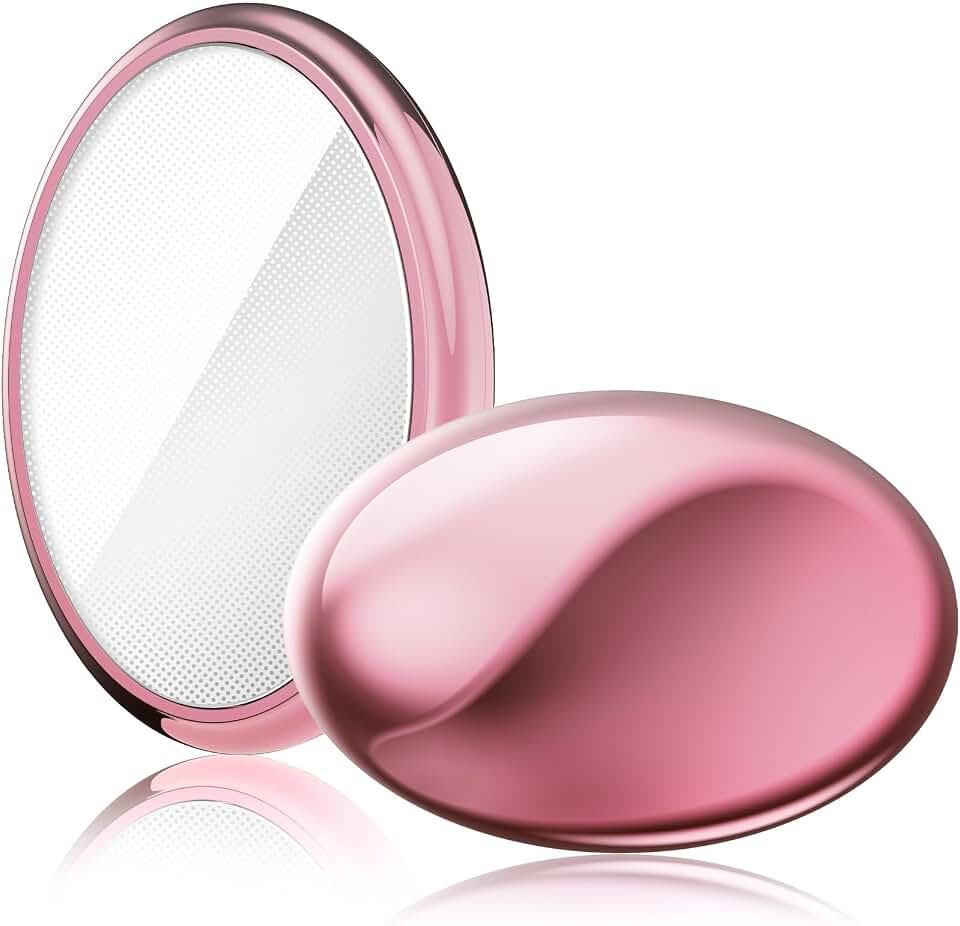 Crystal Hair Eraser for Women and Men, Reusable Crystal Hair Remover Magic Painless Exfoliation Hair Removal Tool, Magic Hair Eraser Device for Back Arms Legs(Pink)