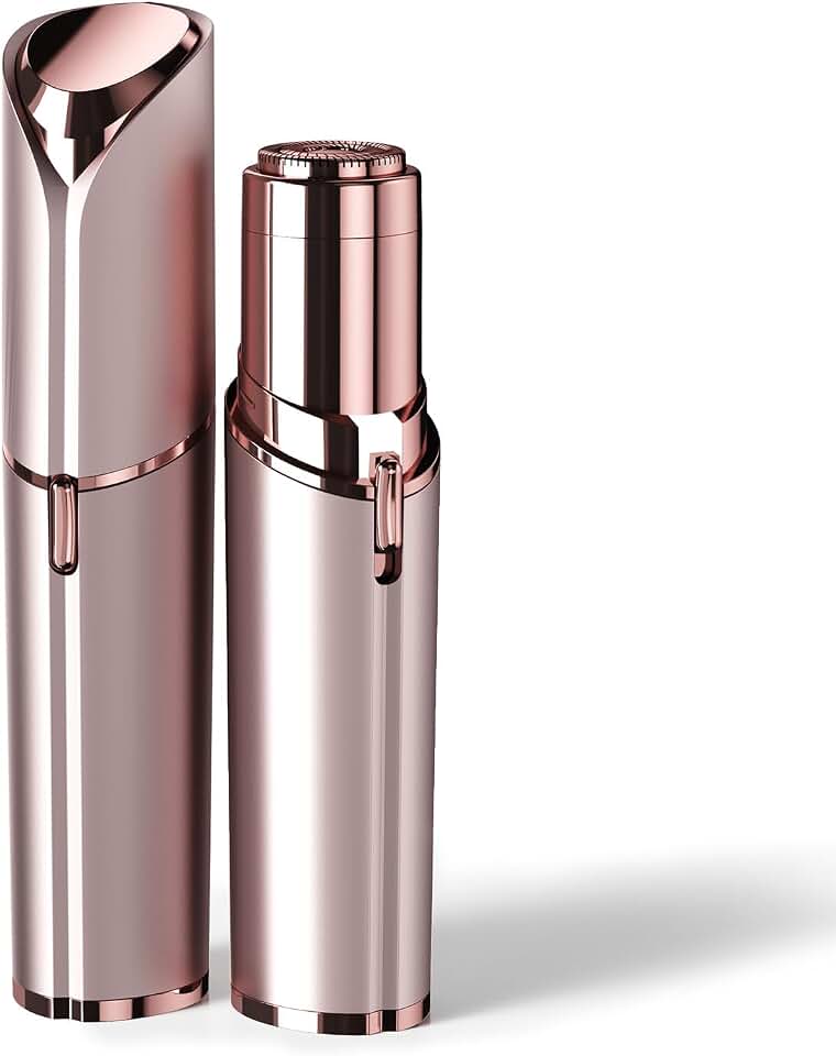 Facial Hair Removal for Women - as Seen on TV Painless Face Shaver | Electric Hair Removal Device for upper lip, chin, cheeks, and peach fuzz with LED Light