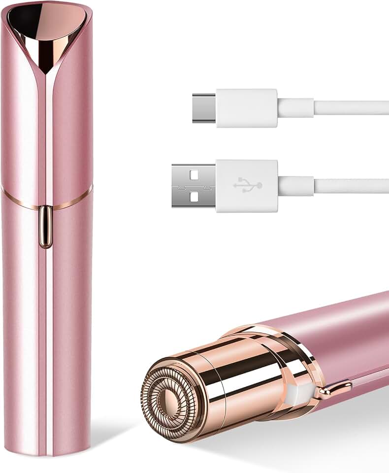 Flawless Facial Hair Remover for Women Painless Face Shaver -Mini Hair Remover, Electric Razor Shaver Portable Bikini Epilator for Lips, Chin, Armpit, Peach Fuzz, Fingers