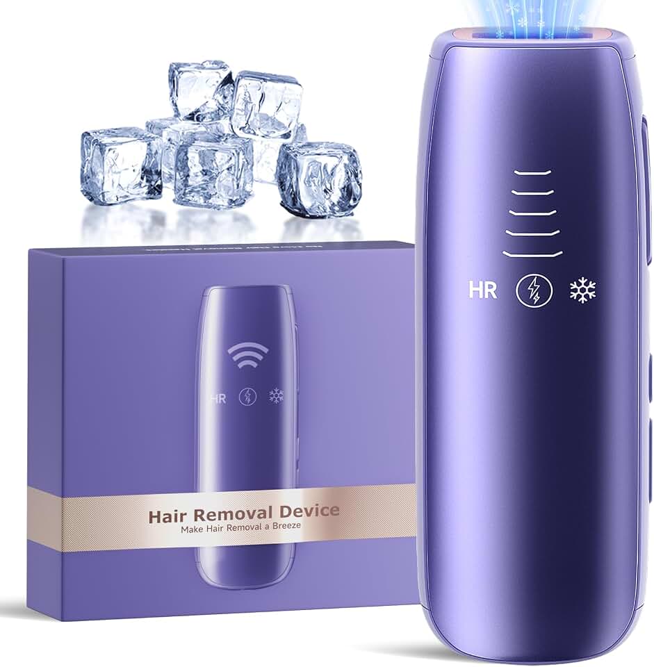 2026 Upgraded Laser Hair Removal with 5℃ Ice Cooling, Painless IPL Laser Hair Removal Device for Women &amp; Men, 999,999 Flashes, 5 Levels, 2 Modes, Permanent At-Home Hair Removal for Face &amp; Body