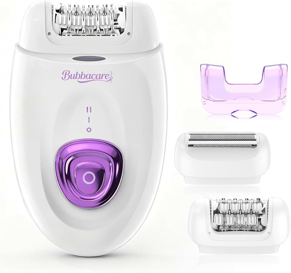 Epilator for Women, Epilators Hair Removal for Women, 2 in 1 Hair Removal Device with LED Light &amp; USB Rechargeable, Electric Shaver for Legs,Underarms,Bikini and Full Body