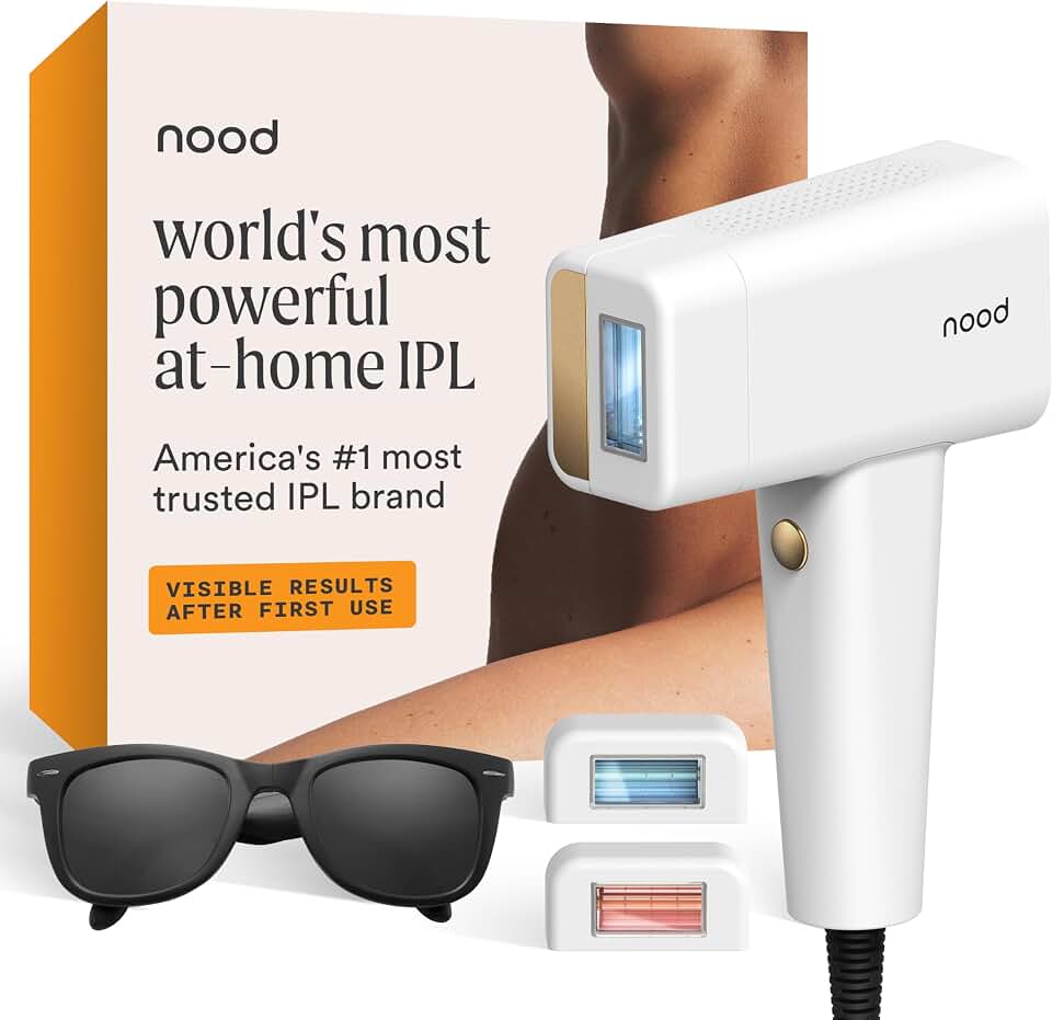Nood™ Flasher Pro | IPL Laser Hair Removal Device, Forbes Best Product 2026 | Clinical-Grade Permanent Results At Home, CryoSoothe Tech with 5 Power Settings, Pain-Free 10 Min Sessions, Works Everywhere
