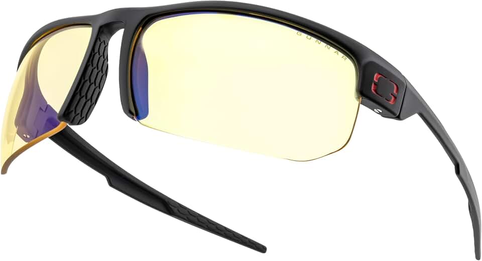 Gaming Glasses | Blue Light Blocking Glasses | Torpedo/Onyx by GUNNAR | 65% Blue Light Protection, 100% UV Light, Anti-Reflective To Protect &amp; Reduce Eye Strain &amp; Dryness