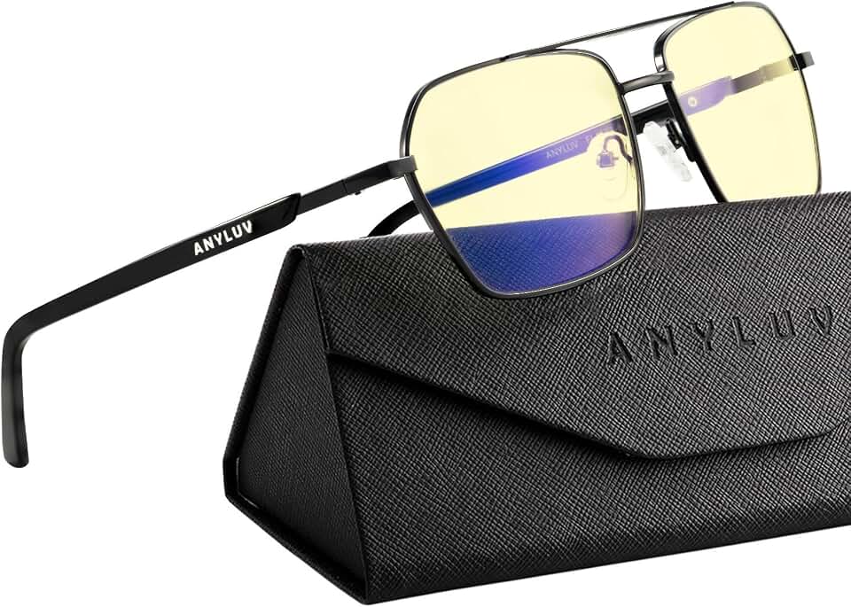 ANYLUV Blue Light Glasses Men/Women, Blue Light Blocking Glasses, Computer Screen Blocker Eyes Protection Glasses Global Recycled Standard