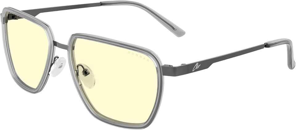 GUNNAR Gaming Glasses - ClixGaming Goggles Amber Lens - Blue Light Blocking Relieve Dry Eye