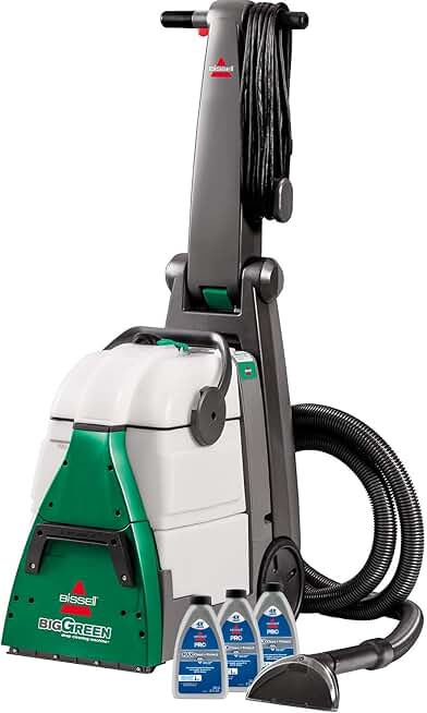 BISSELL Big Green Professional Carpet Cleaner, XL DirtLifter PowerBrush | 9-in. long reach hose; 6-in. tough stain tool; BISSELL PRO MAX Formula included; deep professional clean
