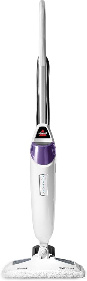 BISSELL PowerFresh Pet Steam Mop 19404 Hard Floor Steamer with Odor‑Eliminating Scent Discs, Easy Scrubber for Tough Messes, 2 Steam Levels, Sanitizes