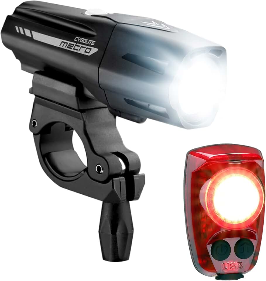Cygolite Metro and Hotshot Bike Light Set - 850, 800, 750, Lumen Front &amp; 120, 150, 100 Lumen taillights