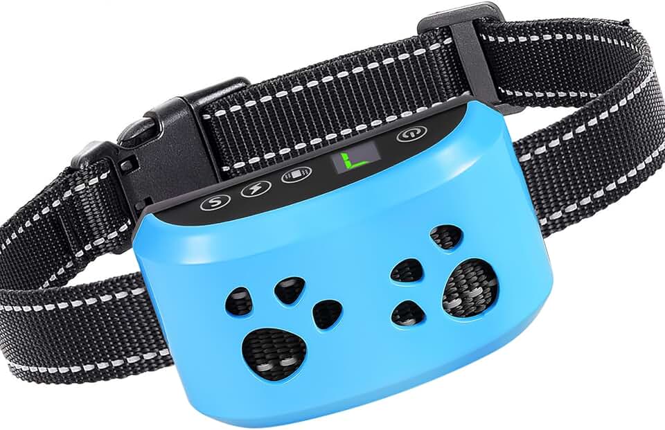 Dog Bark Collar, Svtrat Smart Anti Bark Collar for Small Medium Large Dogs | 7 Adjustable Sensitivity &amp; 4 Humane Modes, Rechargeable Auto No Barking Training Collar for Dogs 8-120lbs, IP65 Waterproof
