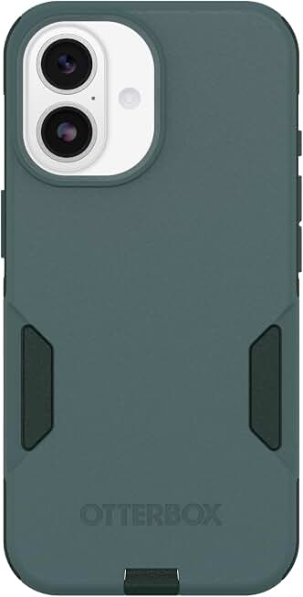 OtterBox iPhone 17 Commuter Series Case - Sagebrush Green | Thin &amp; Protective iPhone Case, Dual-Layer, Impact Absorbing iPhone Case, Best MagSafe iPhone Cases for Wireless Charging