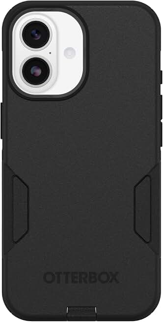 OtterBox iPhone 17 Commuter Series Case - Black | Thin &amp; Protective iPhone Case, Dual-Layer, Impact Absorbing iPhone Case, Best MagSafe iPhone Cases for Wireless Charging