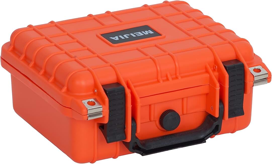 MEIJIA Portable All Weather IP67 Waterproof Protective Case,Hard Camera Case,Dry Case with Customizable Foam,Fit Use Of Drones,Camera,Equipments,10.62 x9.68x4.87inches Global Recycled Standard