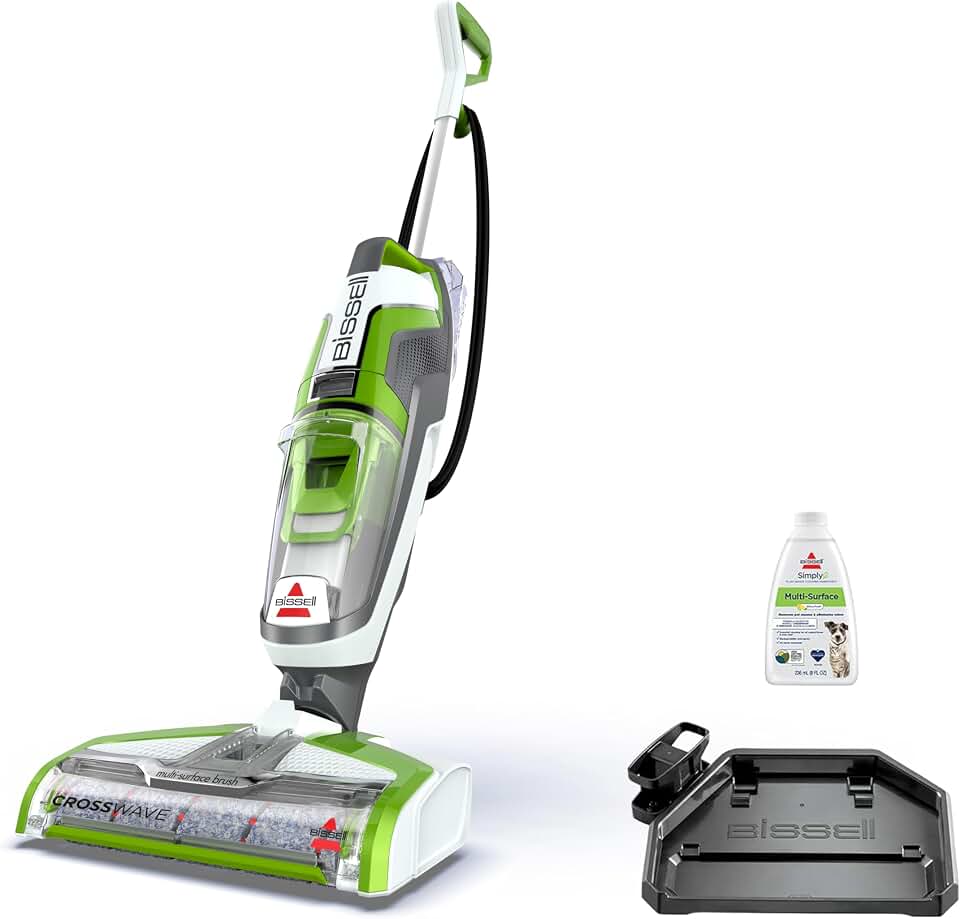 Bissell Crosswave Turbo Vacuum Mop All in One Wet and Dry Vac Combo Hard Floor &amp; Area Rug Cleaner, 3888A