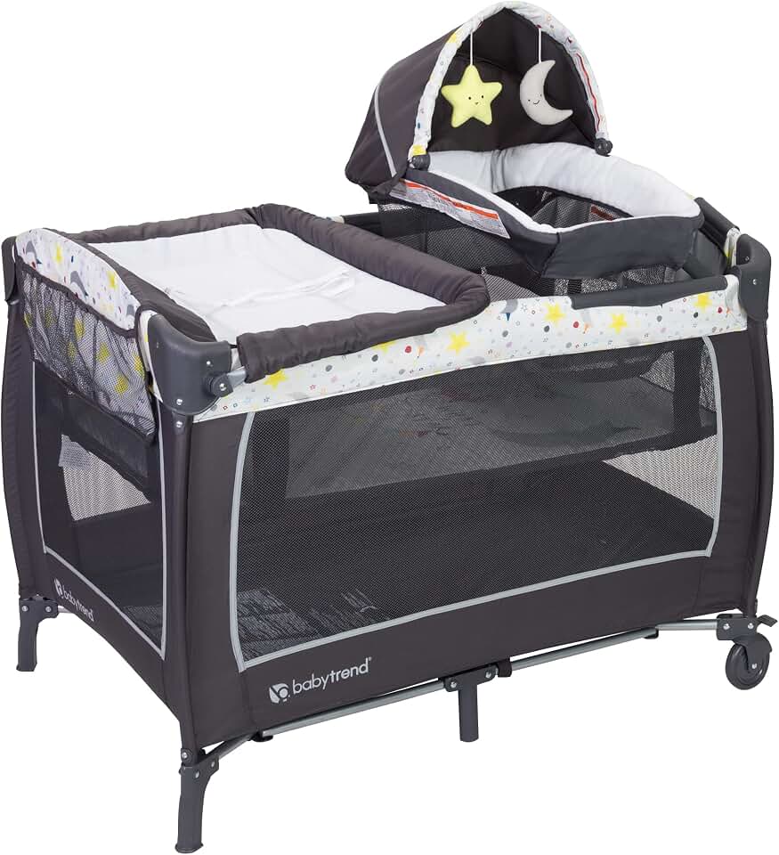Baby Trend Lil' Snooze Deluxe II Nursery Center, Twinkle Twinkle Little Moon