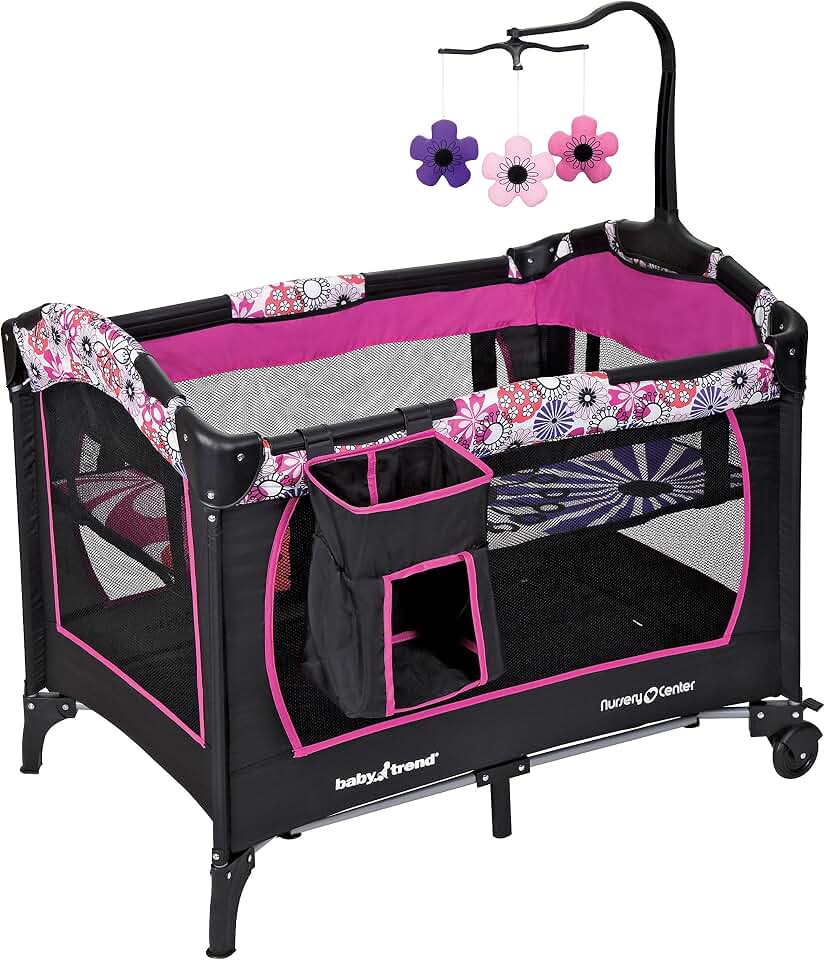 Baby Trend Nursery Center® Playard, Floral Garden