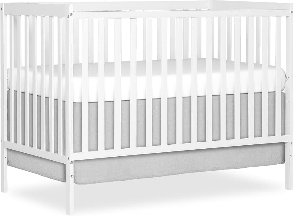Dream On Me Synergy 5-in-1 Convertible Full Size Baby Crib, GREENGUARD Gold | GREENGUARD Gold, BSA Verified, ASTM &amp; CPSC Compliant, Classic Straight Rail, 3-Position Mattress Support,50 Lb Limit, 5-in-1