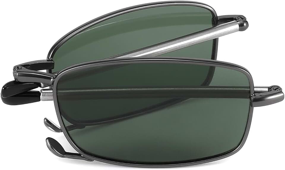 Sunglasses for Men Women Polarized Folding Sunglasses with Case Spring Hinge UV Blocking Foldable Sunglasses