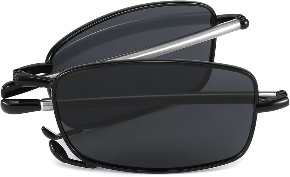 Sunglasses for Men Women Polarized Folding Sunglasses with Case Spring Hinge UV Blocking Foldable Sunglasses