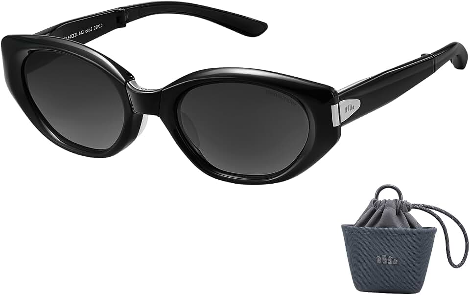 BENEUNDER Women's Polarized Sunglasses - UV400 Trendy Folding Lightweight Shades, Retro Classic Designer Style