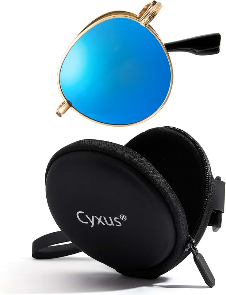 Cyxus Foldable Polarized Sunglasses unisex Metal 1018 ClimatePartner certified